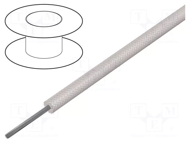 Wire; ÖLFLEX® HEAT 650 SC; 1x1.5mm2; stranded; nickel; fiberglass LAPP HEAT650SC-1.5