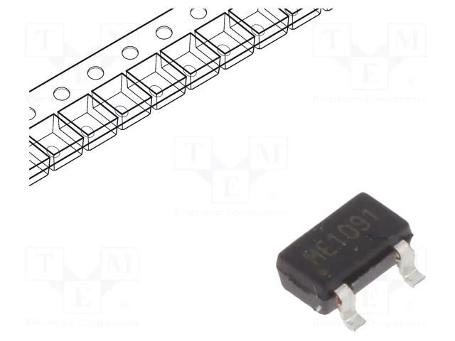 Sensor: magnetic field; 1.7÷5.5VDC,3VDC; 250Hz; 2.9x1.6x1.2mm COTO TECHNOLOGY RR122-1A52-511