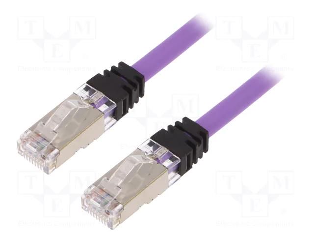 Patch cord; RJ45 plug,both sides; S/FTP,TX6A™ 10Gig; 6a; Cu; 2m PANDUIT STP6X2MVL