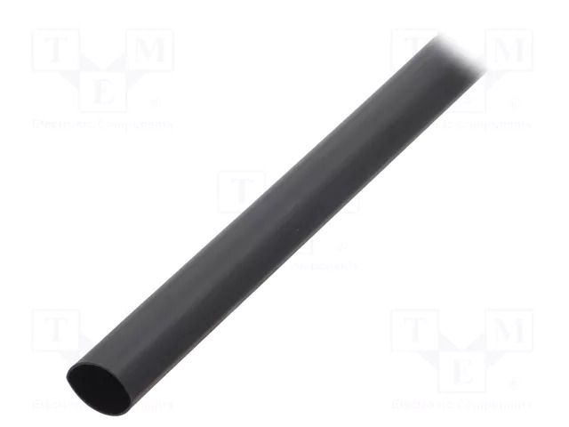 Heat shrink sleeve; 22mm; black; Diam.after shrinking: 6mm HELLERMANNTYTON MA40-22/6-BK