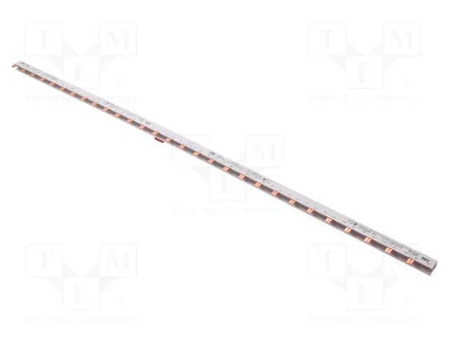 Busbar; 16mm2; Poles: 2; 690VAC; 690VDC; Inom: 80A; No.of mod: 58 ABB PS2/58/16