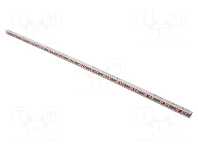 Busbar; 16mm2; Poles: 3; 690VAC; 690VDC; Inom: 80A; No.of mod: 48 ABB PS3/48/16H