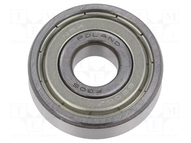 Bearing: ball; Øint: 10mm; Øout: 30mm; W: 9mm; bearing steel NSK NSK6200-ZZ-CM