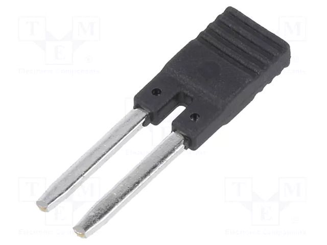 Connection bridge; 10A; 250VAC; Electr.connect: Push-in; black RELPOL ZGZP-2BK
