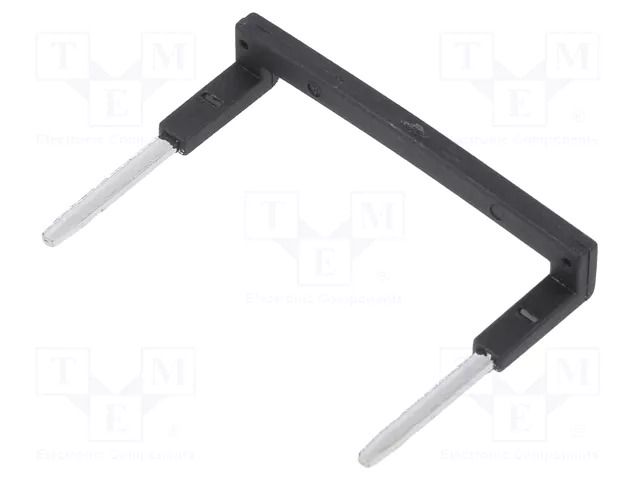 Connection bridge; 10A; 250VAC; Electr.connect: Push-in; black RELPOL ZGZP4-2BK