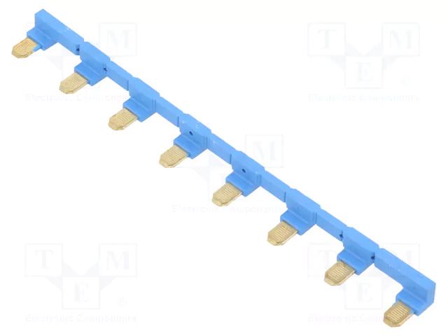 Connection bridge; 10A; 250VAC; Electr.connect: Push-in; blue RELPOL ZGZP80-8BE