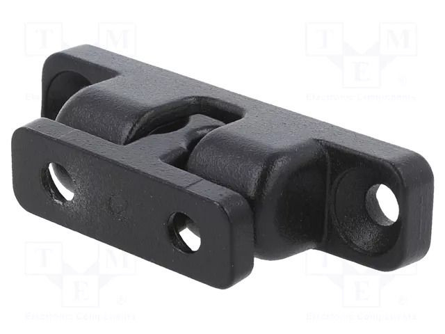 Ball catches; W: 12mm; L: 50mm; cast zinc; black; stainless steel ELESA+GANTER GN4490-ZD-50-2-SW