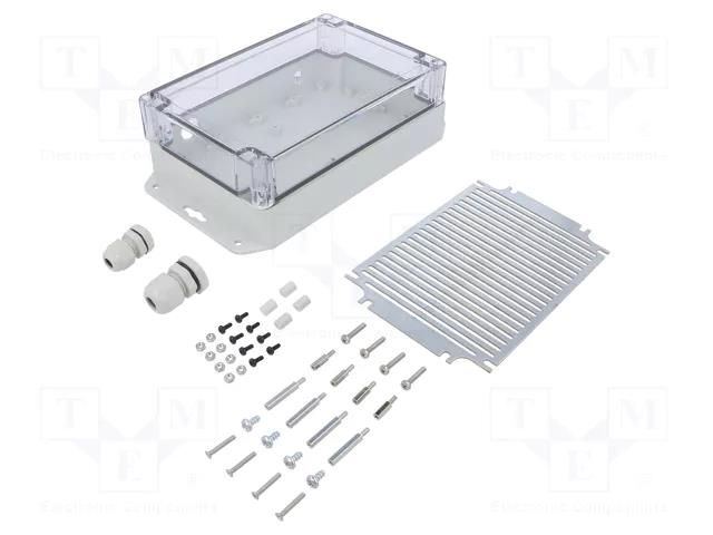 Enclosure: for computer; light grey; X: 121.5mm; Y: 180.1mm; Z: 60mm KRADEX IOT.ZPSET1812.2