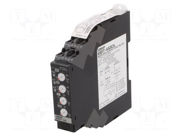 Current monitoring relay; AC/DC current; 100÷240VAC; K8DT-AS OMRON K8DT-AS3CA