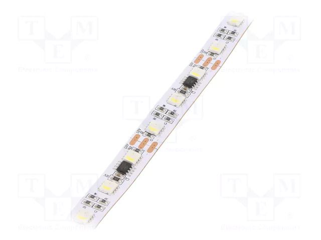 Programmable LED tape; RGBW; 5050; LED/m: 60; 12mm; white PCB; IP20 IPIXEL LED S012060CB4ST