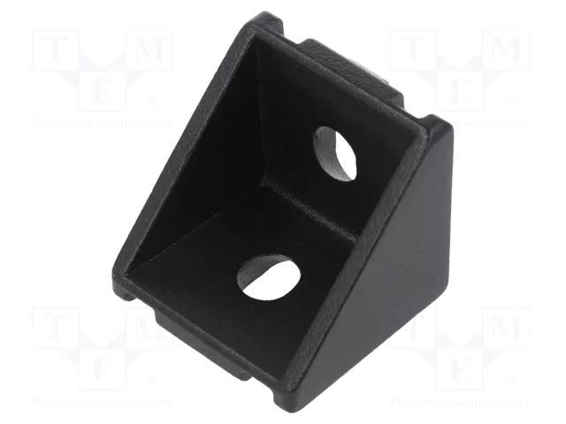 Angle bracket; for profiles; Width of the groove: 8mm; W: 38mm ELESA+GANTER GN961-40-8-40A-SW