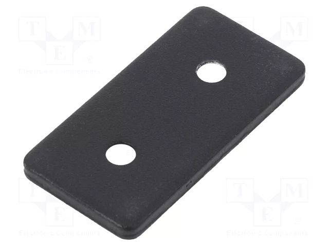 Flat bar; for profiles; with bore for countersunk screws; steel ELESA+GANTER GN967-30-60-F-1-SW