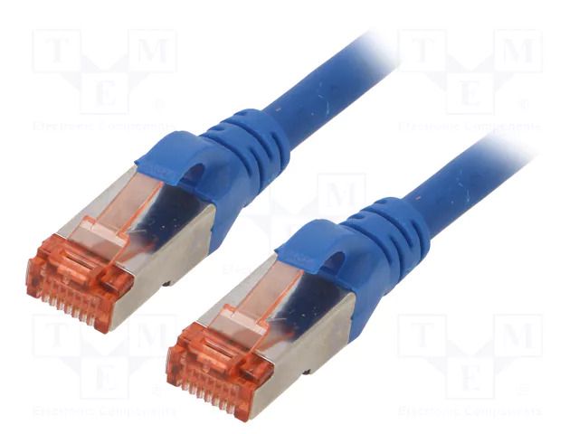 Patch cord; S/FTP; Cat: 6; RJ45 plug,both sides; stranded; Cu; 2m DIGITUS DK-1644-020/B