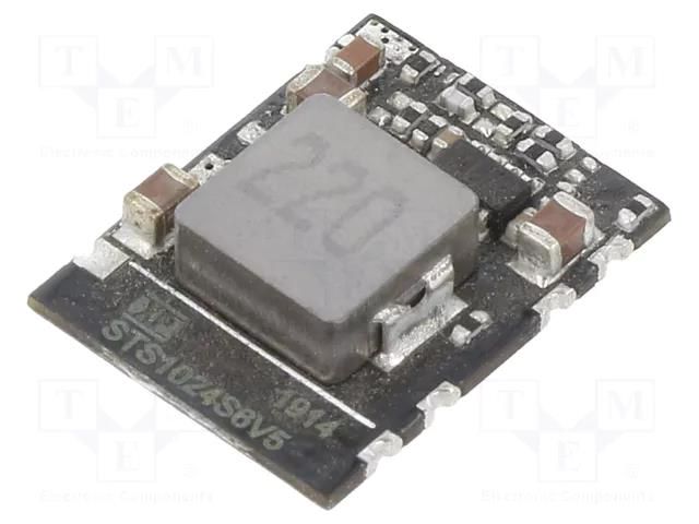 Converter: DC/DC; Uin: 9÷36VDC; Uout: 6.5VDC; Iout: 1A; SMD-10; SMT XP POWER STS1024S6V5