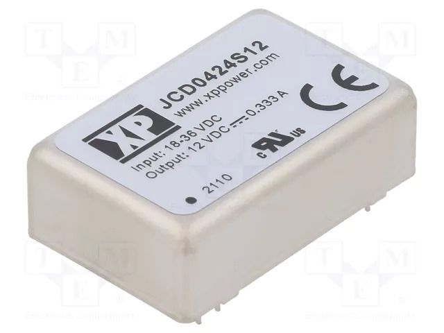 Converter: DC/DC; 4W; Uin: 18÷36VDC; Uout: 12VDC; Iout: 333mA; THT XP POWER JCD0424S12