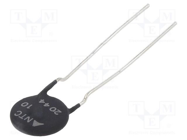 NTC thermistor; 10Ω; -40÷170°C; 3W; ±20%; THT; Pitch: 7.5mm EPCOS B57211P0100M301