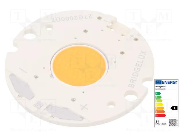 Power LED; COB; 120°; 500mA; P: 15.5W; 2196lm; Ø36.2mm; CRImin: 80 BRIDGELUX BXRC-27E2000-D-73