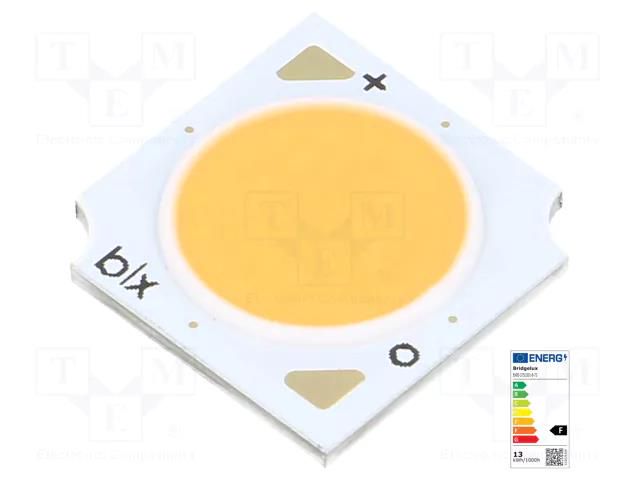 Power LED; COB; 120°; 270mA; P: 9.3W; 1003lm; 13.5x13.5x1.7mm BRIDGELUX BXRE-27S1001-B-73