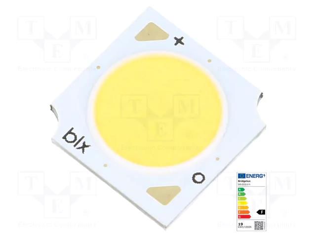 Power LED; COB; 120°; 270mA; P: 9.3W; 1207lm; 13.5x13.5x1.7mm BRIDGELUX BXRE-65S1001-B-74