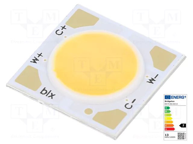 Power LED; white warm/neutral white; COB,bicolour; 8.8/9W; 500mA BRIDGELUX BXRV-1840G-10A0A25
