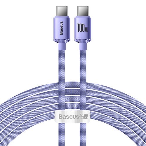 Baseus CAJY000705 USB-C - USB-C PD QC cable 100W 5A 480Mb/s 2m - purple, Baseus 6932172602918