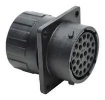 RECEPTACLE, SQUARE FLANGE, 26 POSITIONS, SIZE 16, SOCKET CONTACT, SILICONE RUBBER SEAL, ENDCAP 84AC7856 RTS016N26SHEC03