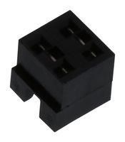 JUMPER, 4POS, 2ROW, 2.54MM, BLACK 69145-204LF