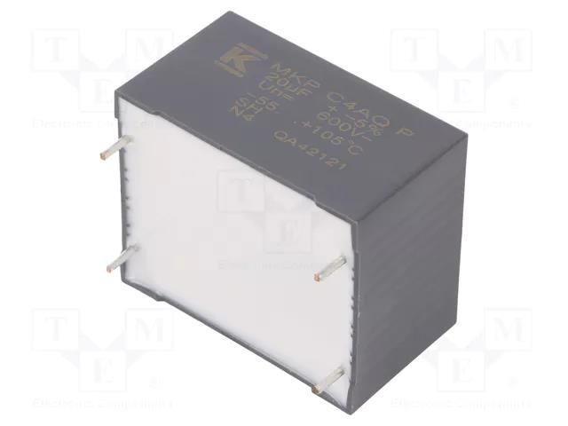 Capacitor: polypropylene; DC-Link; 20uF; THT; ESR: 5.8mΩ; C4AQ-P KEMET C4AQHLW5200P36J