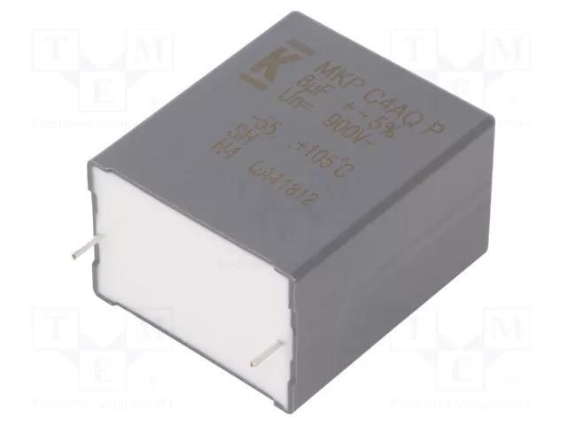 Capacitor: polypropylene; DC-Link; 8uF; THT; ESR: 7.3mΩ; C4AQ-P; ±5% KEMET C4AQOBU4800P12J