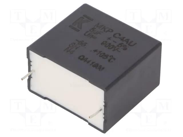 Capacitor: polypropylene; DC-Link; 5uF; THT; ESR: 8.8mΩ; C4AU; ±5% KEMET C4AUOBU4500M11J