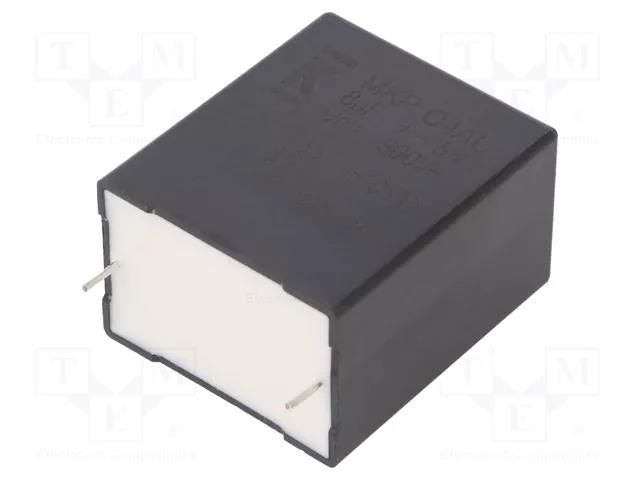 Capacitor: polypropylene; DC-Link; 8uF; THT; ESR: 6.4mΩ; C4AU; ±5% KEMET C4AUOBU4800M1GJ