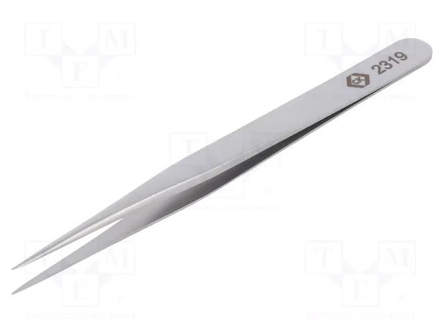 Tweezers; 120mm; for precision works; Blade tip shape: sharp C.K CK-T2319