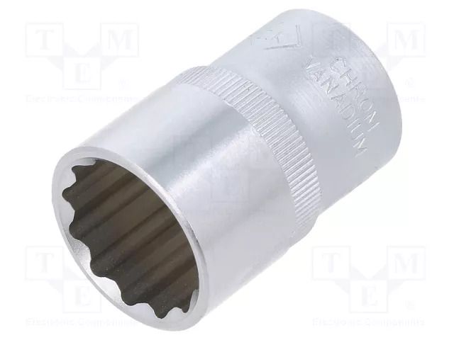 Socket; 12-angles,socket spanner; 19mm; 1/2"; Plating: chromium C.K CK-T4690M-19