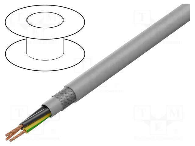 Wire; H05VVC4V5-K,ÖLFLEX® 150CY; 3G1mm2; PVC; grey; 300V,500V LAPP OL150CY-3G1