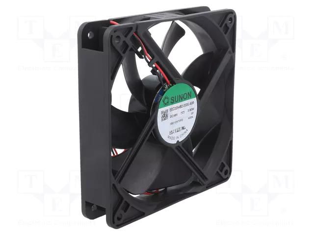 Fan: DC; axial; 48VDC; 120x120x25mm; 158m3/h; 40.5dBA; ball; 24AWG SUNON EEC0254B2-A99