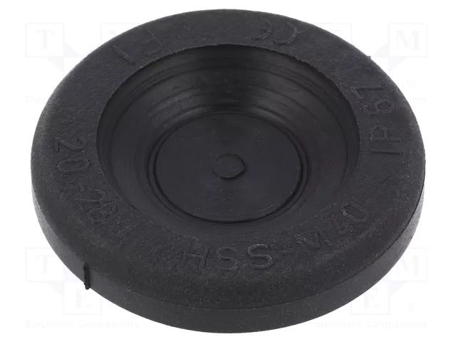 Grommet; Ømount.hole: 40mm; elastomer thermoplastic TPE; black HT HI TECH POLYMERS HSS-M40-TPE-BK
