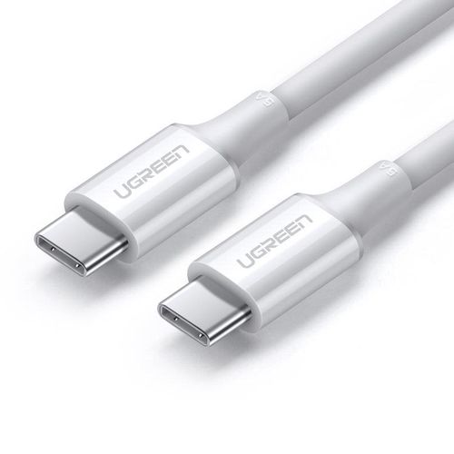 Ugreen US300 USB-C - USB-C PD QC FCP cable 100W 5A 480Mb/s 2m - white, Ugreen 6957303865529 6957303865529