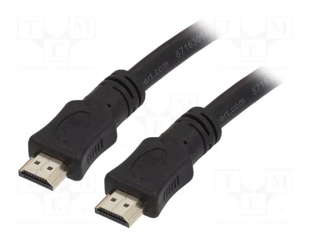 Cable; HDMI plug,both sides; PVC; 20m; black; HDMI 1.4; Core: Cu GEMBIRD CC-HDMI4-20M