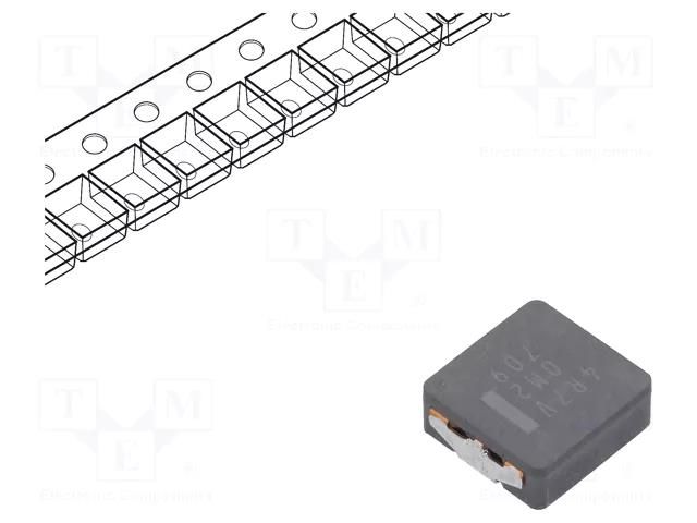 Inductor: wire; SMD; 4.7uH; 14.9A; 11.8mΩ; ±20%; ETQP4M; 10.7x10x4mm PANASONIC ETQP4M4R7KVC