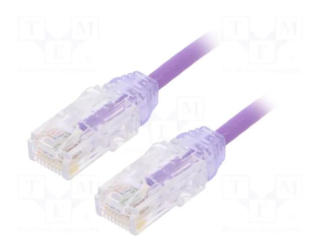 Patch cord; RJ45 plug,both sides; F/UTP,TX6A-28™; 6a; wire; Cu PANDUIT STP28X1MOR