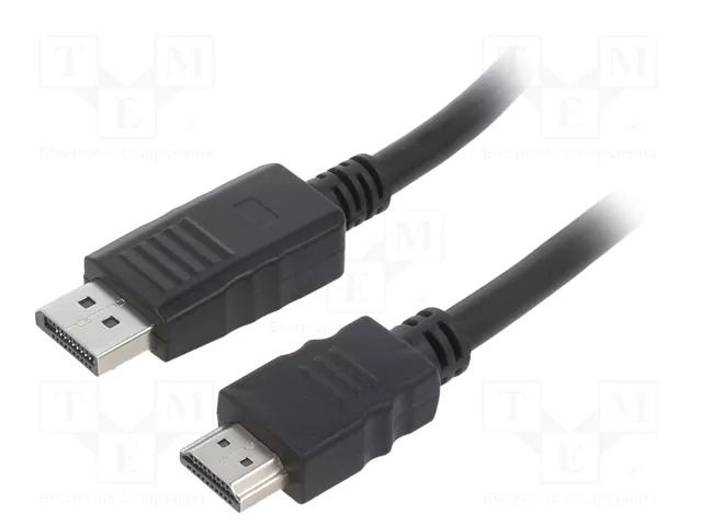 Cable; DisplayPort plug,HDMI plug; PVC; 3D,Full HD 1080p; 1.8m GEMBIRD CC-DP-HDMI-6