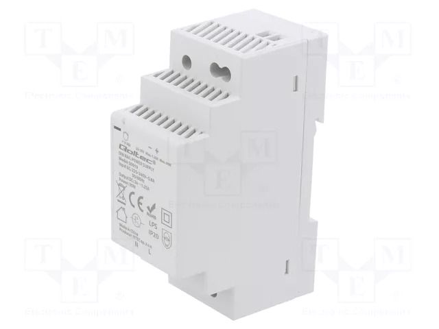 Power supply: switching; for DIN rail; 30W; 24VDC; 1.25A; IP20 QOLTEC QOLTEC-50919