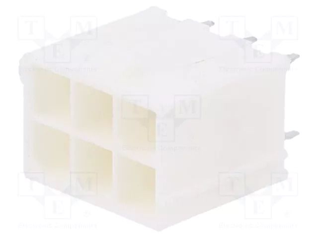 Connector: wire-board; socket; male; PIN: 6; Mini-Fit Jr; straight MOLEX MX-39-29-6068