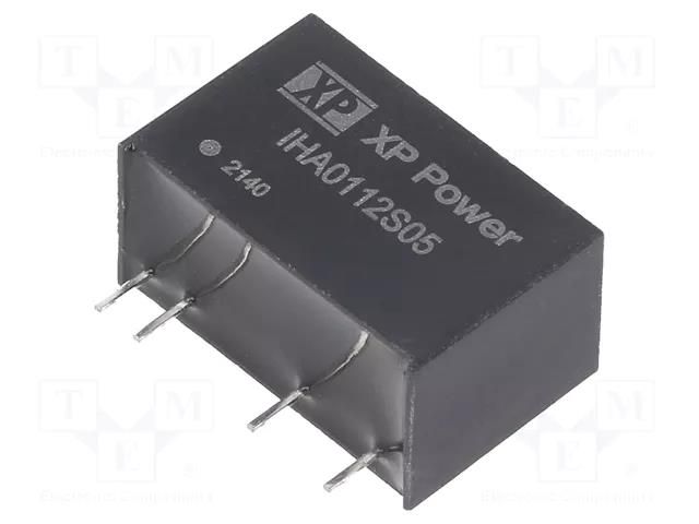 Converter: DC/DC; 1W; Uin: 10.8÷13.2VDC; Uout: 5VDC; Iout: 200mA XP POWER IHA0112S05