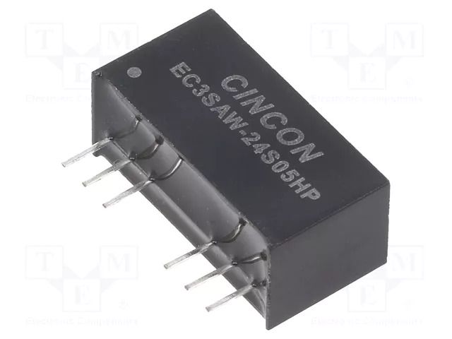 Converter: DC/DC; 3W; Uin: 9÷36VDC; Uout: 5VDC; Iout: 600mA; THT CINCON EC3SAW-24S05HP