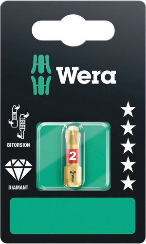 851/1 BDC SB bits, 1 x PH 3x25, Wera 05073334001