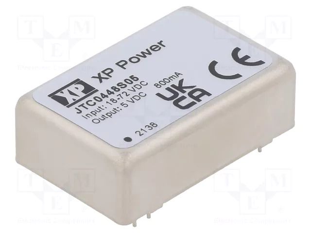 Converter: DC/DC; 4W; Uin: 18÷72VDC; Uout: 5VDC; Iout: 800mA; DIP24 XP POWER JTC0448S05