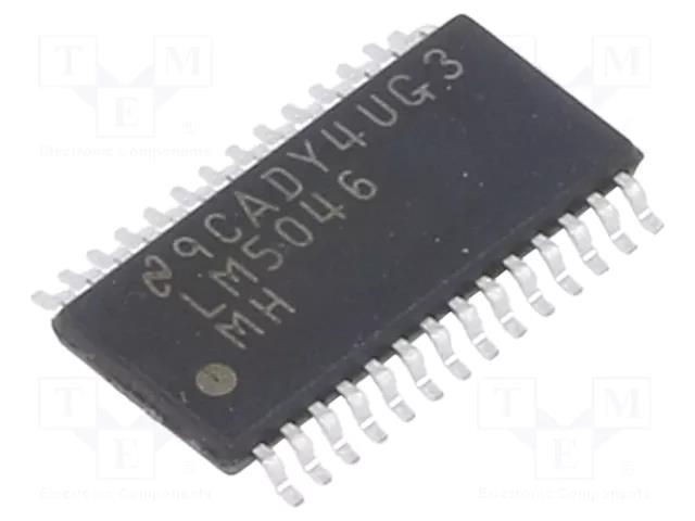 IC: PMIC; PWM controller; 2A; 200kHz÷2MHz; Ch: 4; HTSSOP28; H-bridge TEXAS INSTRUMENTS LM5046MH/NOPB