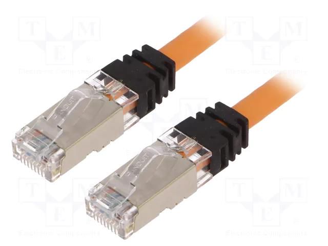 Patch cord; RJ45 plug,both sides; S/FTP,TX6A™ 10Gig; 6a; Cu; LSZH PANDUIT STP6X1MOR