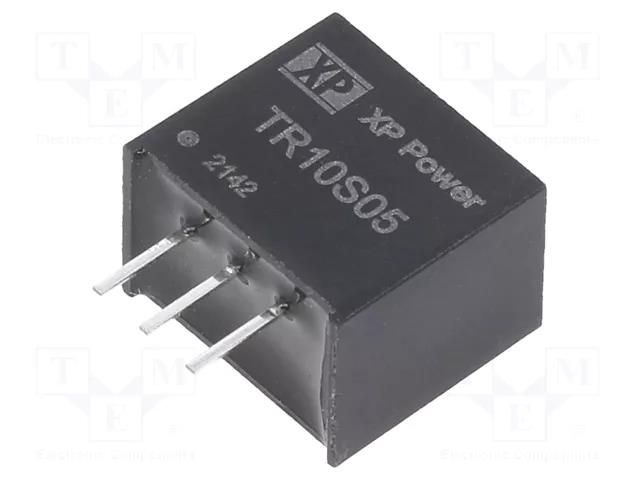 Converter: DC/DC; Uin: 7÷28VDC; Uout: 5VDC; Iout: 1A; SIP3; THT; TR XP POWER TR10S05
